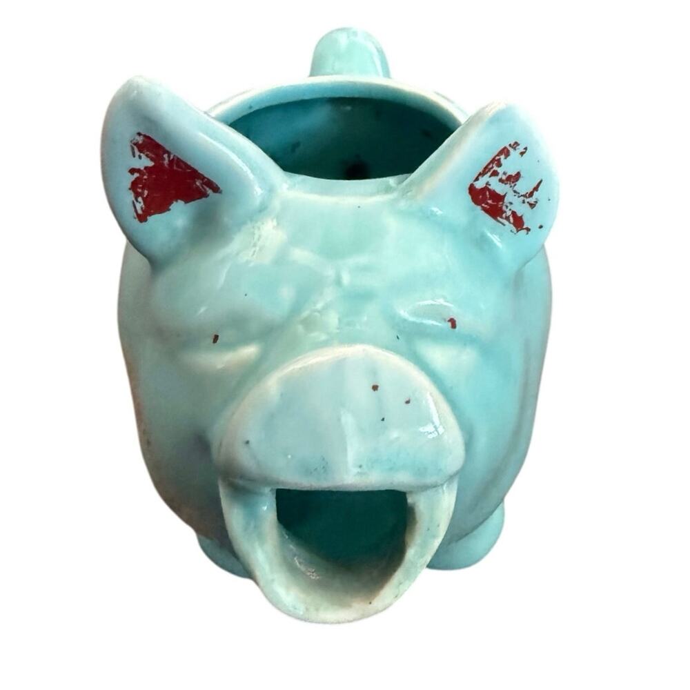 Vintage ceramic pig pitcher 1950s - Picture 2 of 14